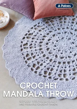 044 Crochet Mandala Throw Leaflet | RRP$9.95