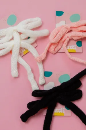 2-Pack Knit Bow Clips Andi