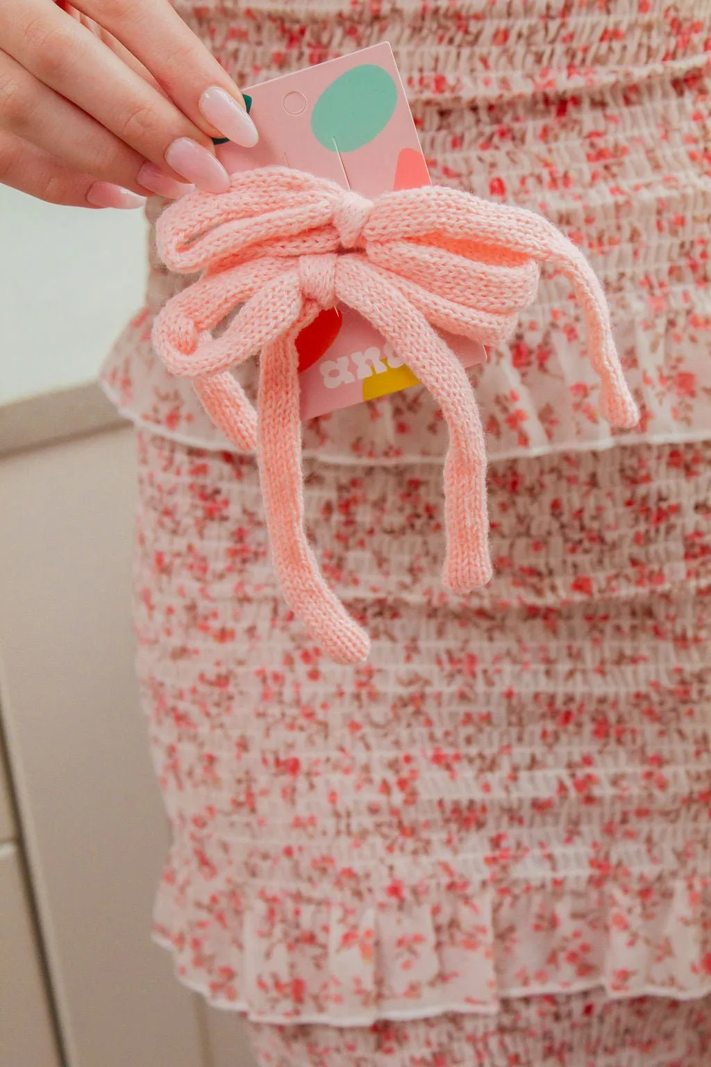 2-Pack Knit Bow Clips Andi