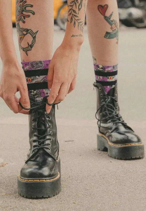 American Socks - Horror Time Mid High Purple - Socks