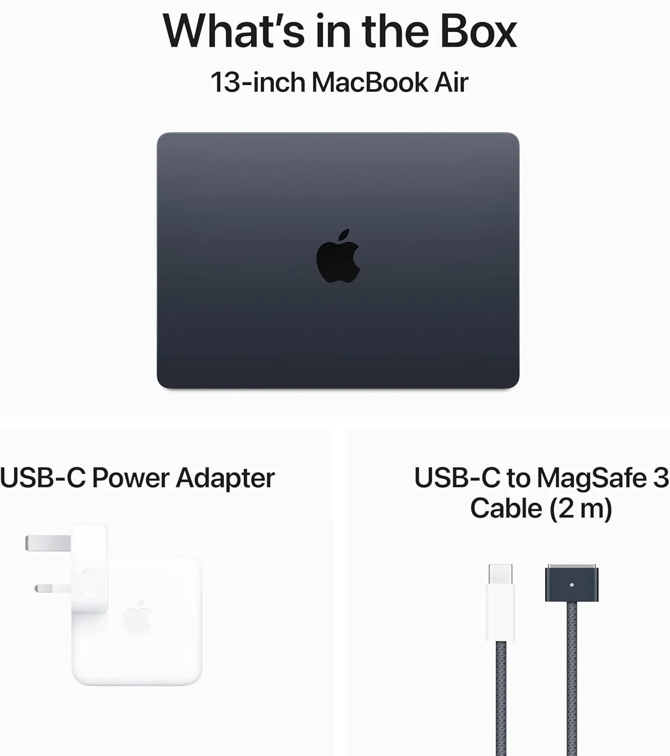 Apple MacBook Air 13Inch M3 Chip, 8 Cpu & 10 Gpu, 16GB, 512GB SSD, Midnight