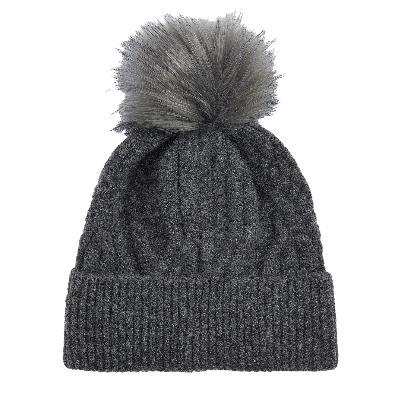 Barbour Elsdon Beanie Hat Grey
