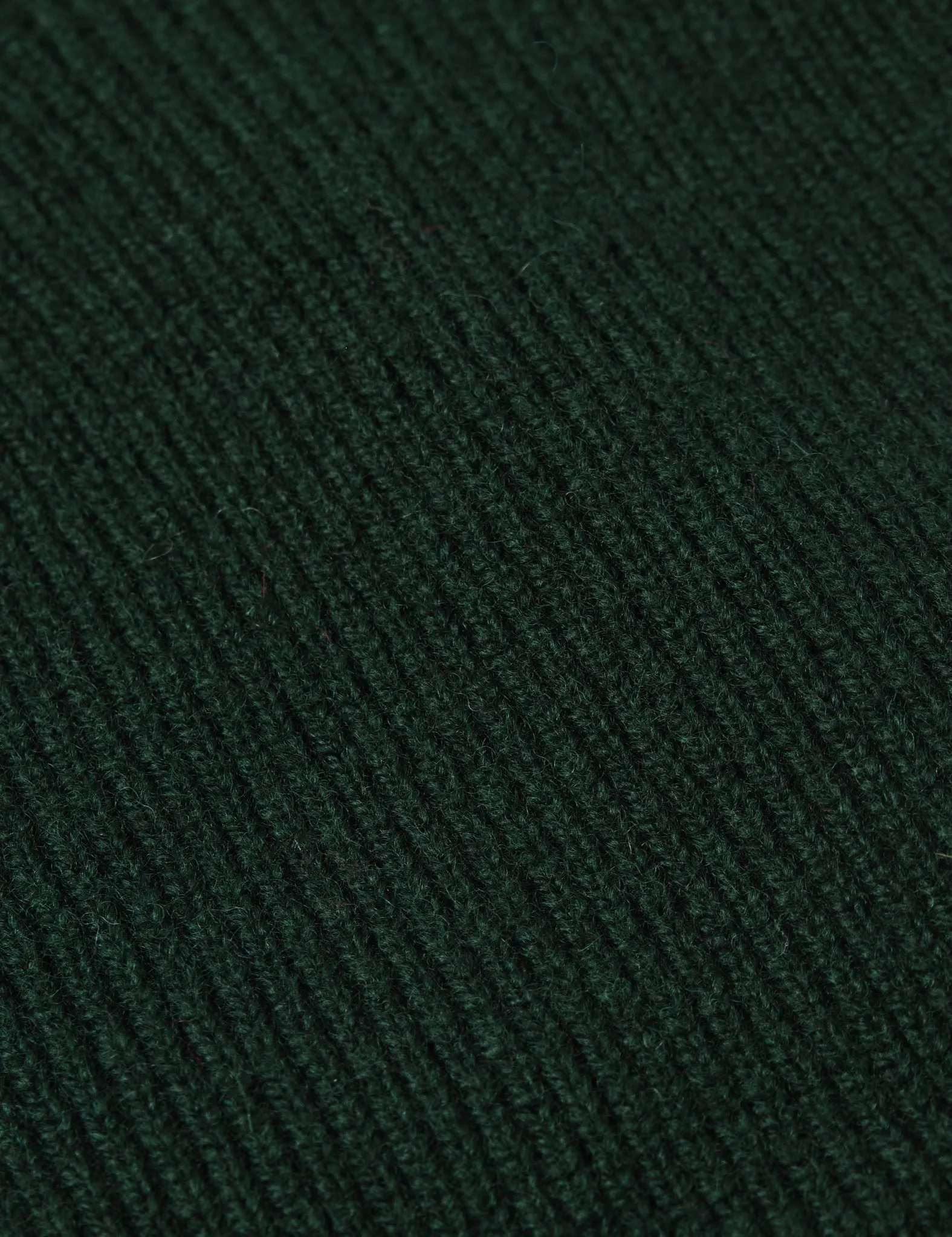 Bhode Newlyn Fishermans Wool Beanie Hat (Knitted in Scotland) - Tartan Green