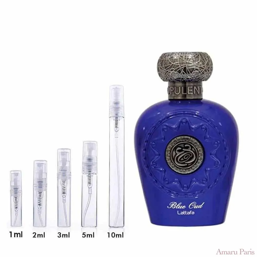 Blue Oud Lattafa Perfumes for women and men Decant Fragrance Samples