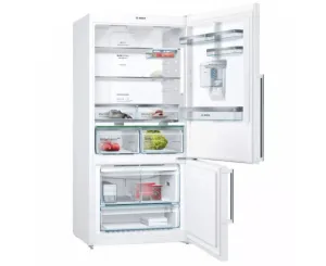 Bosch Bottom Refrigerator with Freezer A  , 684Lit, 186*86Cm, Anti Fingerprint, White