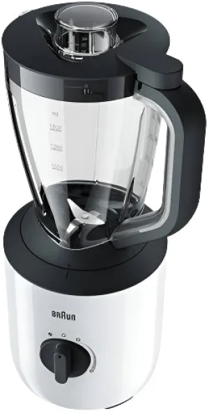 Braun Blander Plastic Jug Variable Speeds & Chopper Attachment, 2Lit, 800Watts, White
