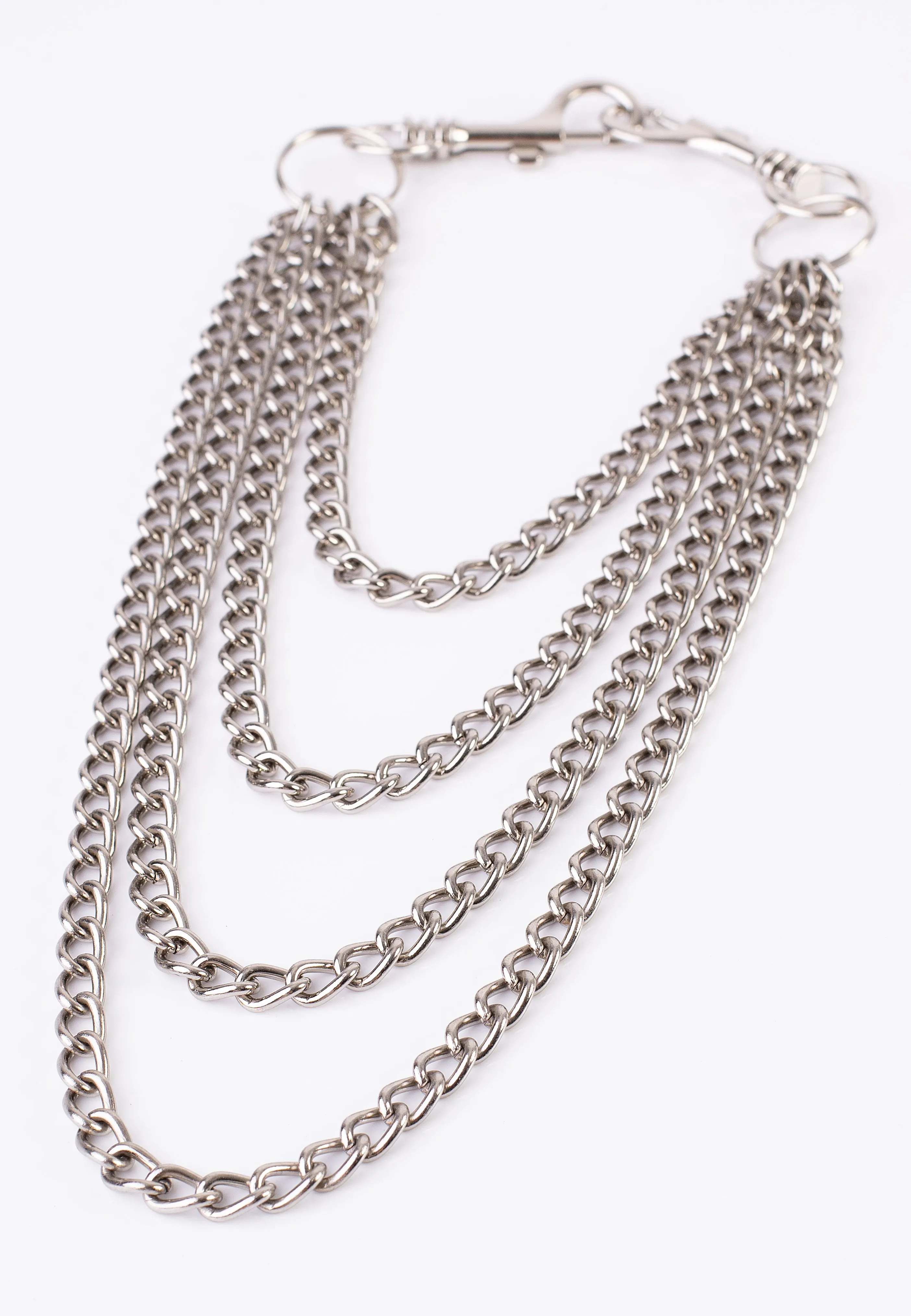 Bullet69 - 4 Row Metal W 2 Large Rings - Jeans Chain