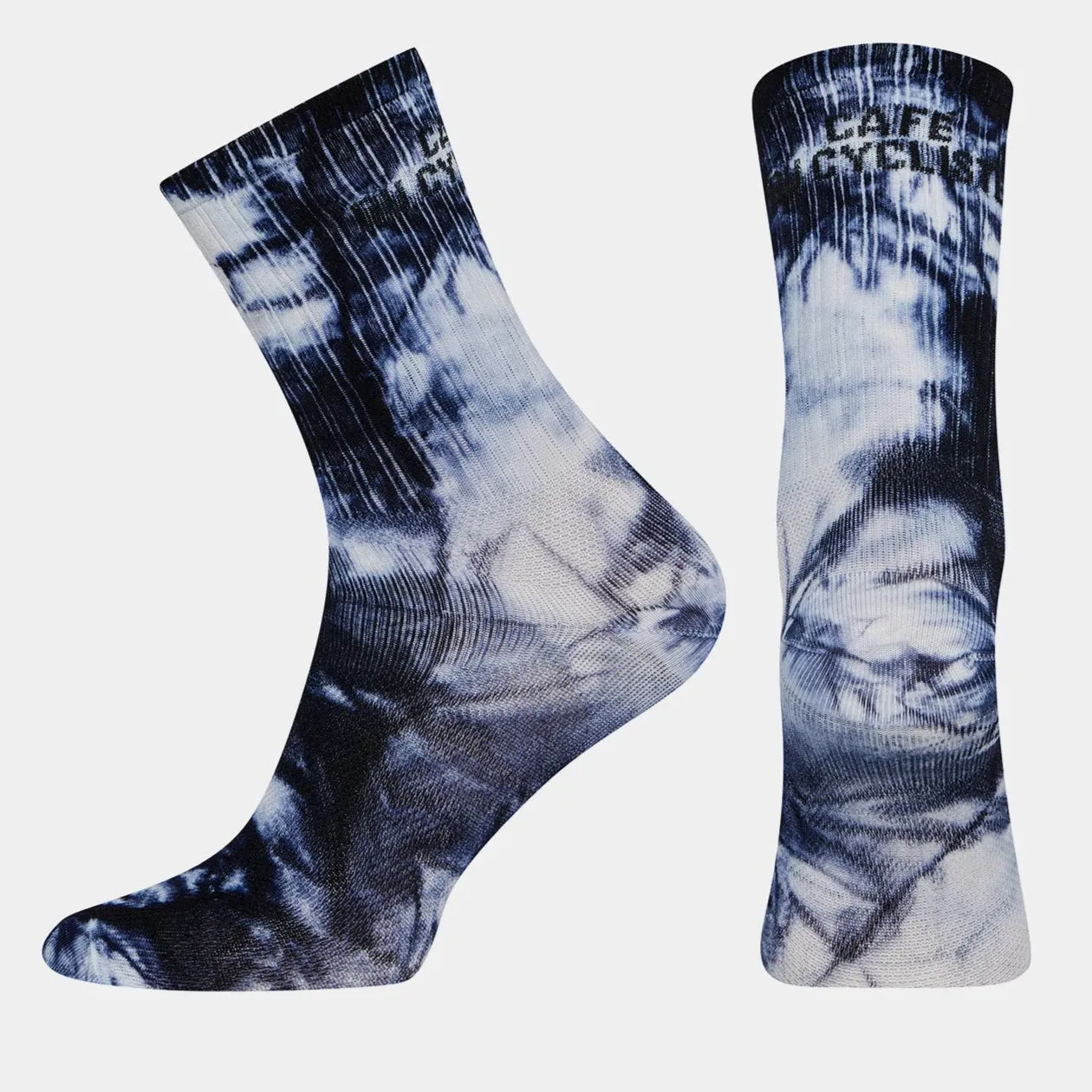 Cafe du Cycliste Tie Dye socks - Blue