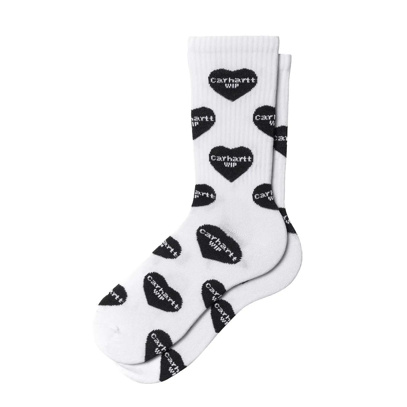 Carhartt WIP Heart Logo Socks Heart Logo Jacquard / White