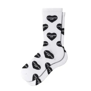 Carhartt WIP Heart Logo Socks Heart Logo Jacquard / White