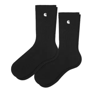 Carhartt WIP Madison Pack Socks Black / White   Black / White