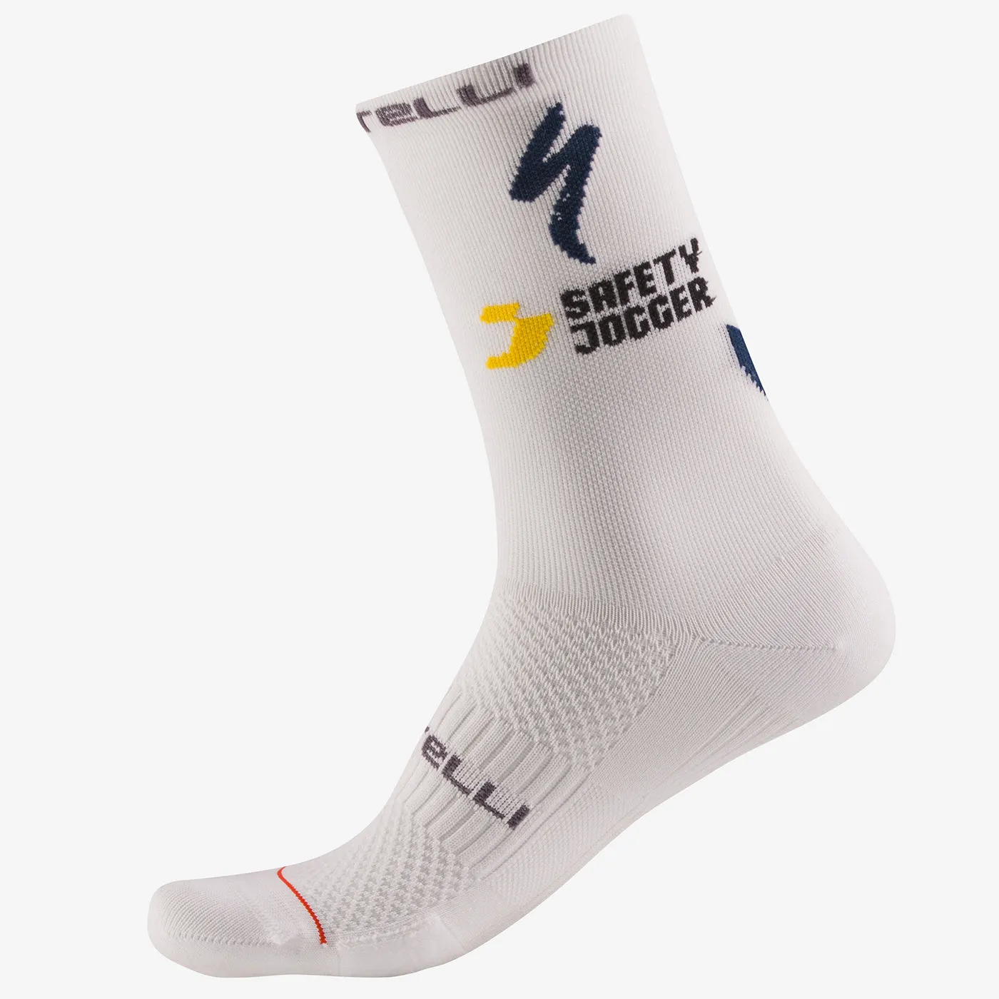 Castelli Soudal Quick-Step 2025 Rosso Corsa Pro 18 socks