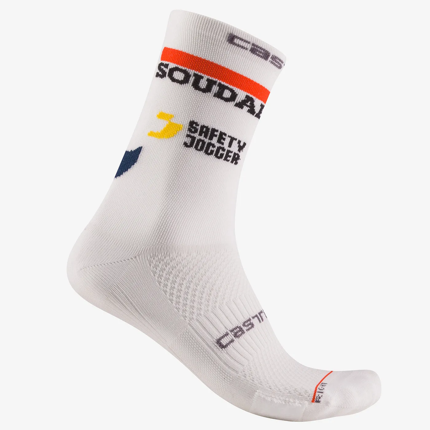 Castelli Soudal Quick-Step 2025 Rosso Corsa Pro 18 socks