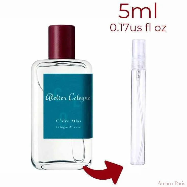 Cedre Atlas Atelier Cologne for women and men Decant Samples