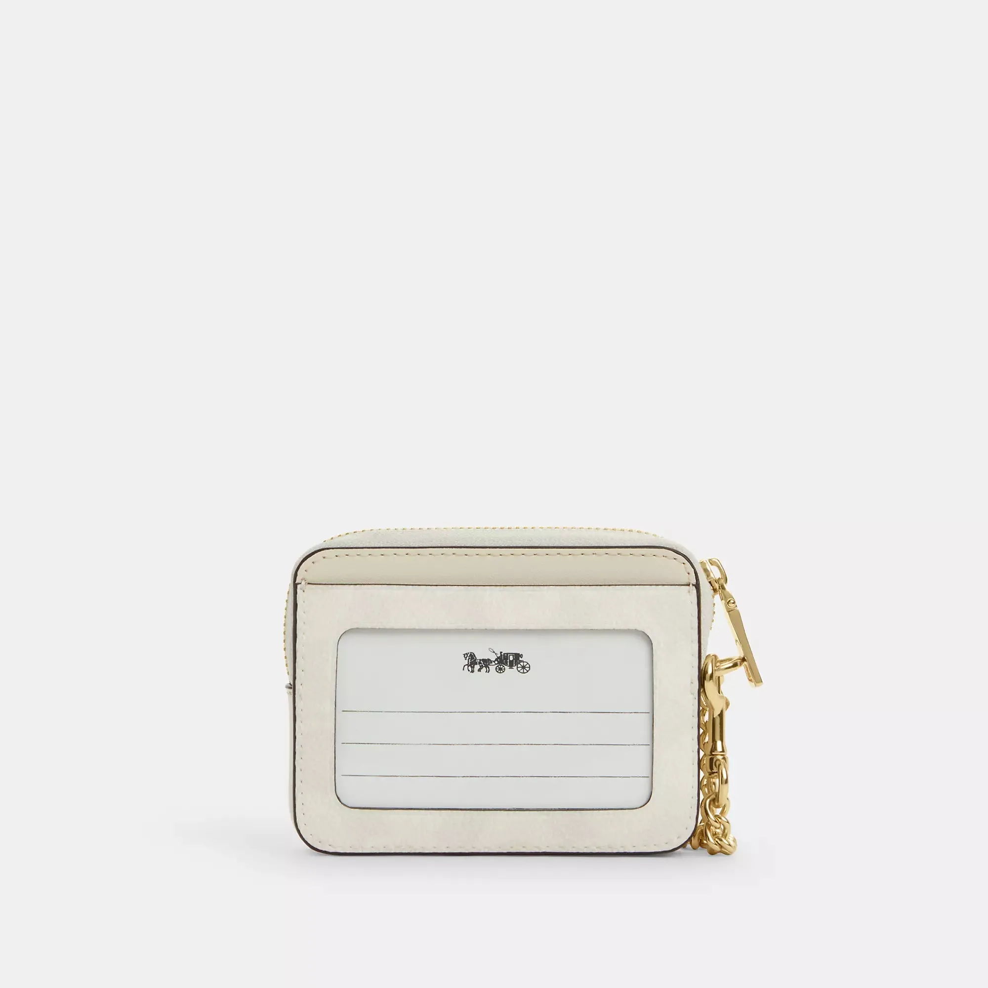 Coach Outlet Zip Card Case In Signature Canvas