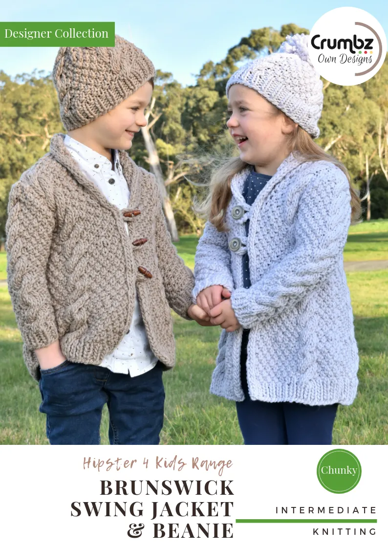 COD012 Brunswick Swing Jacket & Beanie (e-pattern)