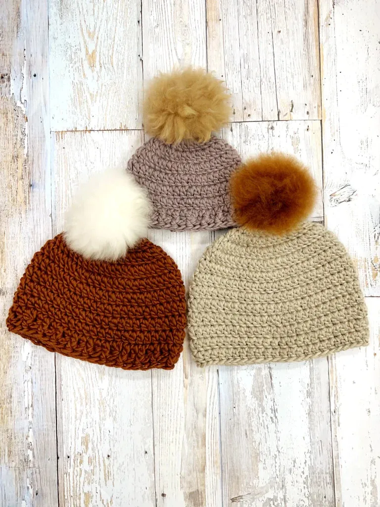 COD049 Parker Crochet Beanie (e-pattern   video tutorial)