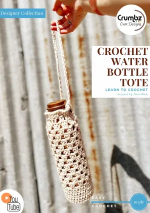 COD054 Water Bottle Tote (e-pattern   video tutorial)