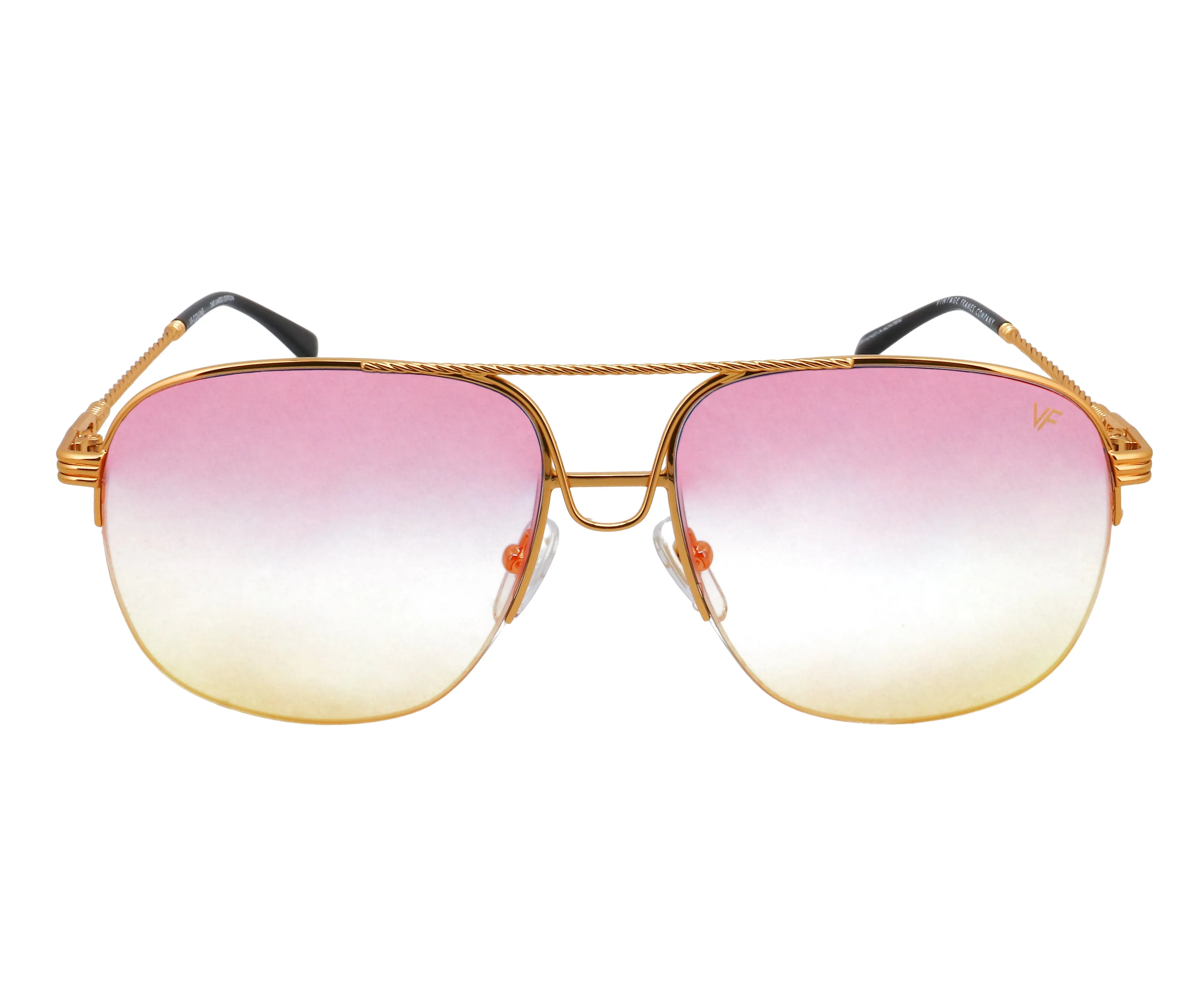 Collins Half Rim 24KT Gold