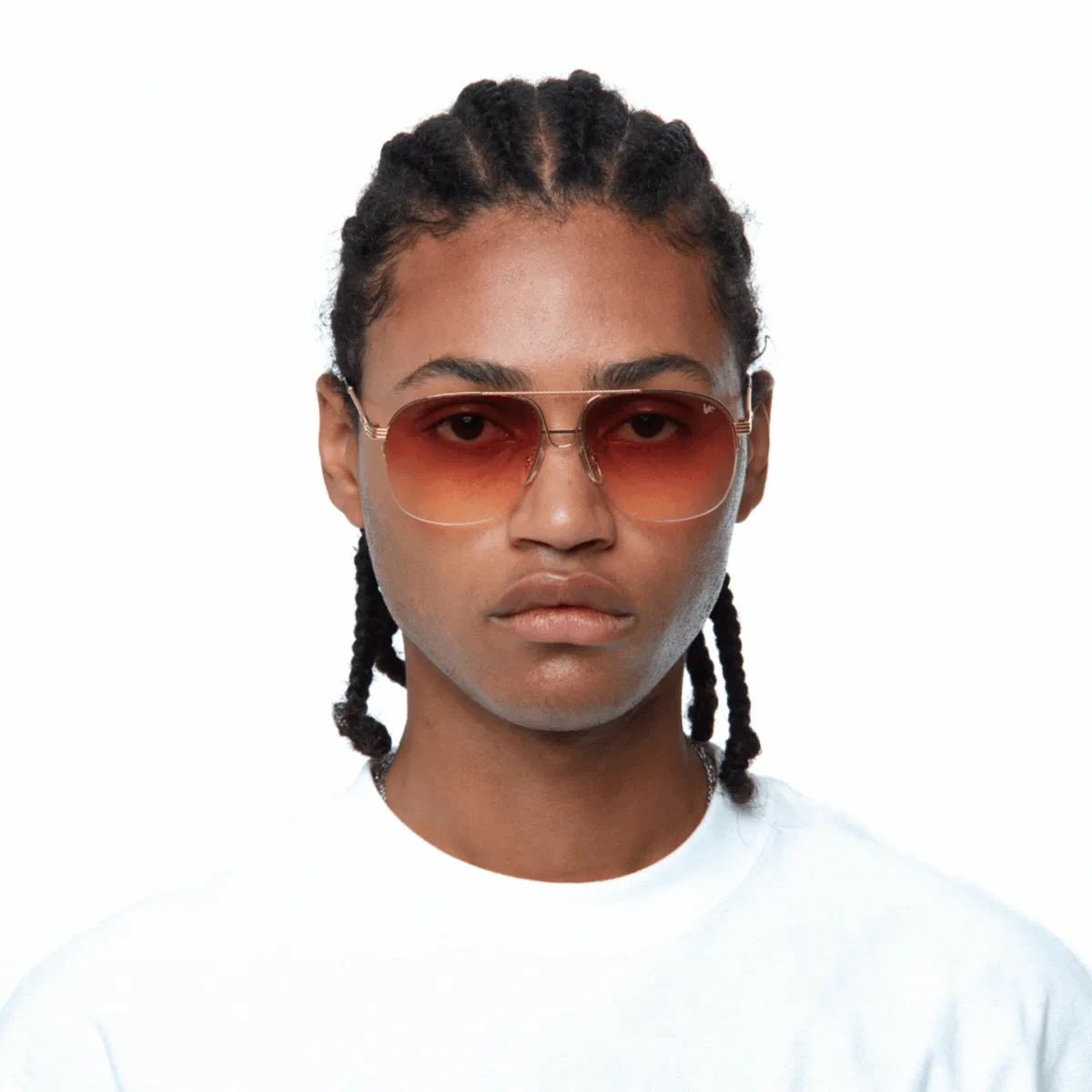 Collins Half Rim 24KT Gold