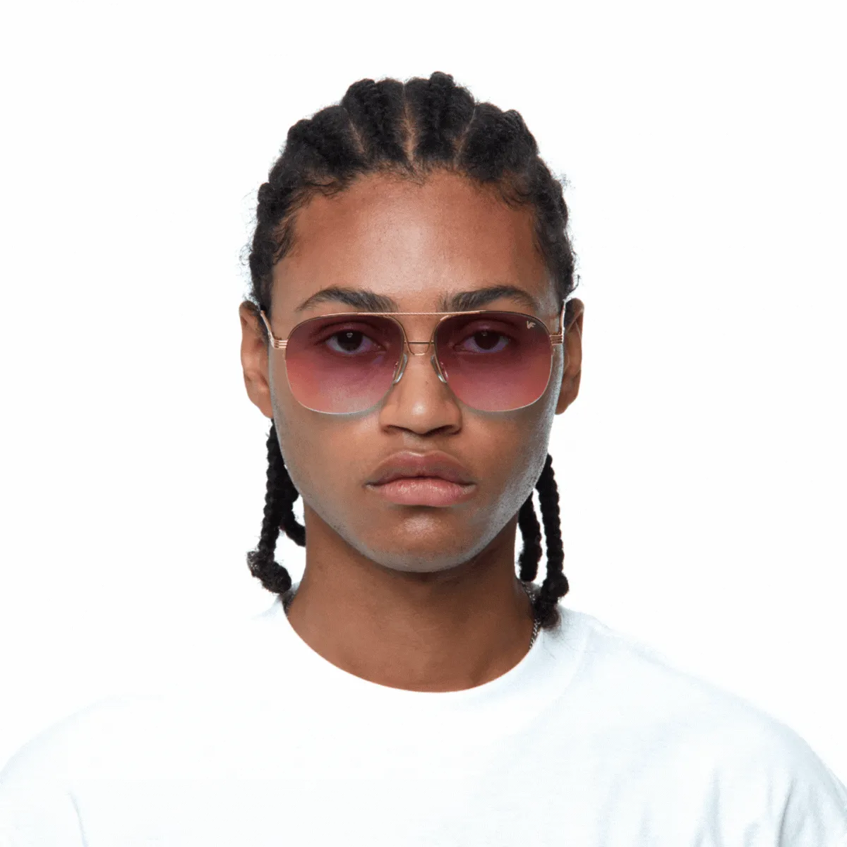 Collins Half Rim 24KT Gold