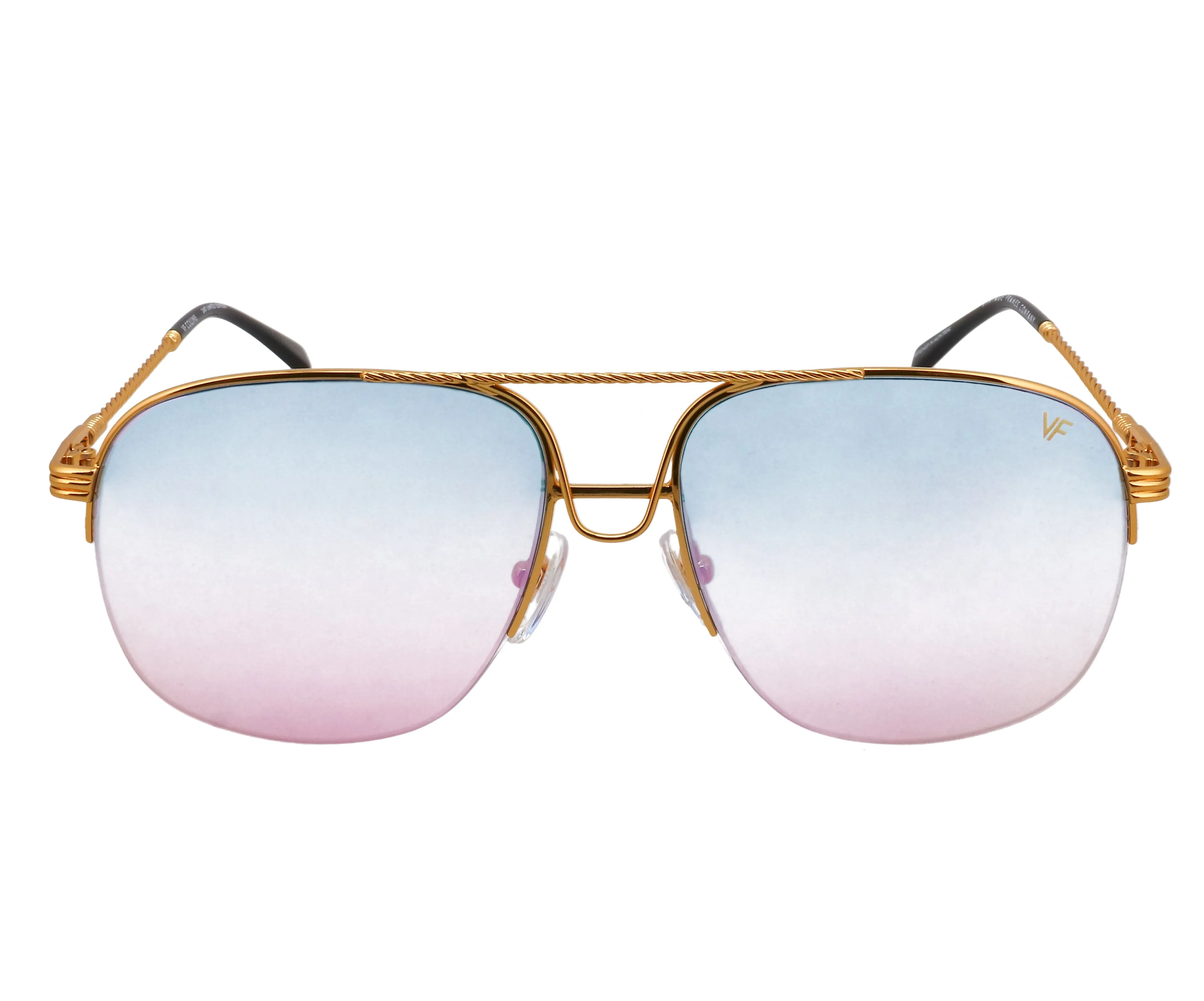 Collins Half Rim 24KT Gold