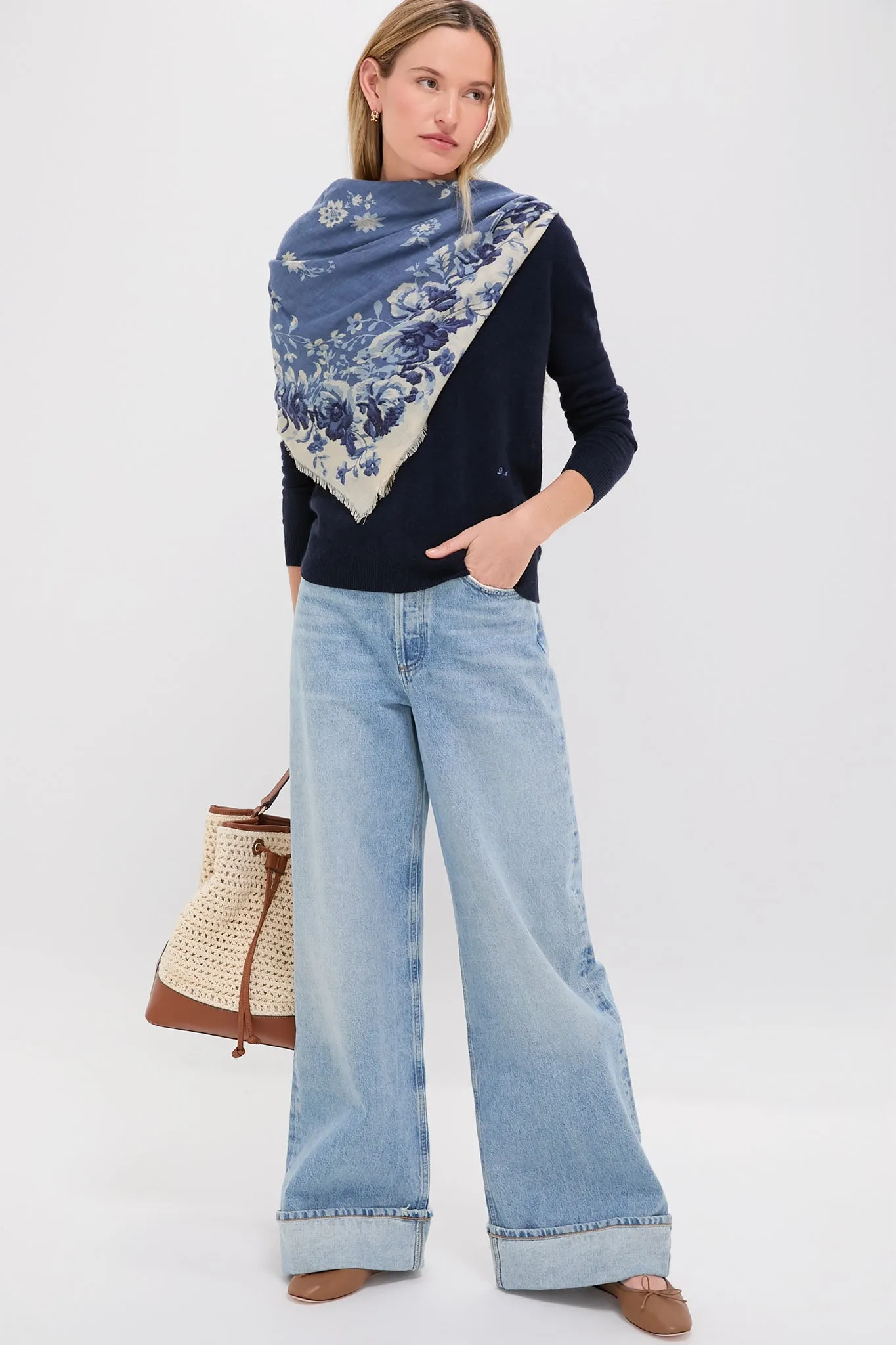 Cream Crochet Dakota Bucket Bag