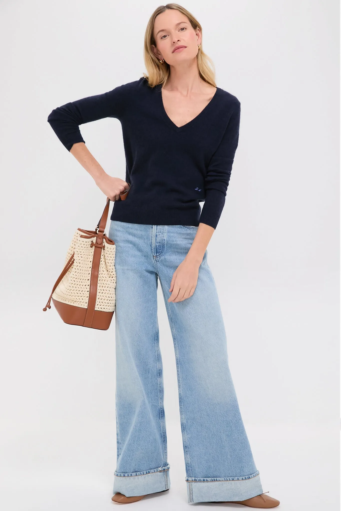 Cream Crochet Dakota Bucket Bag
