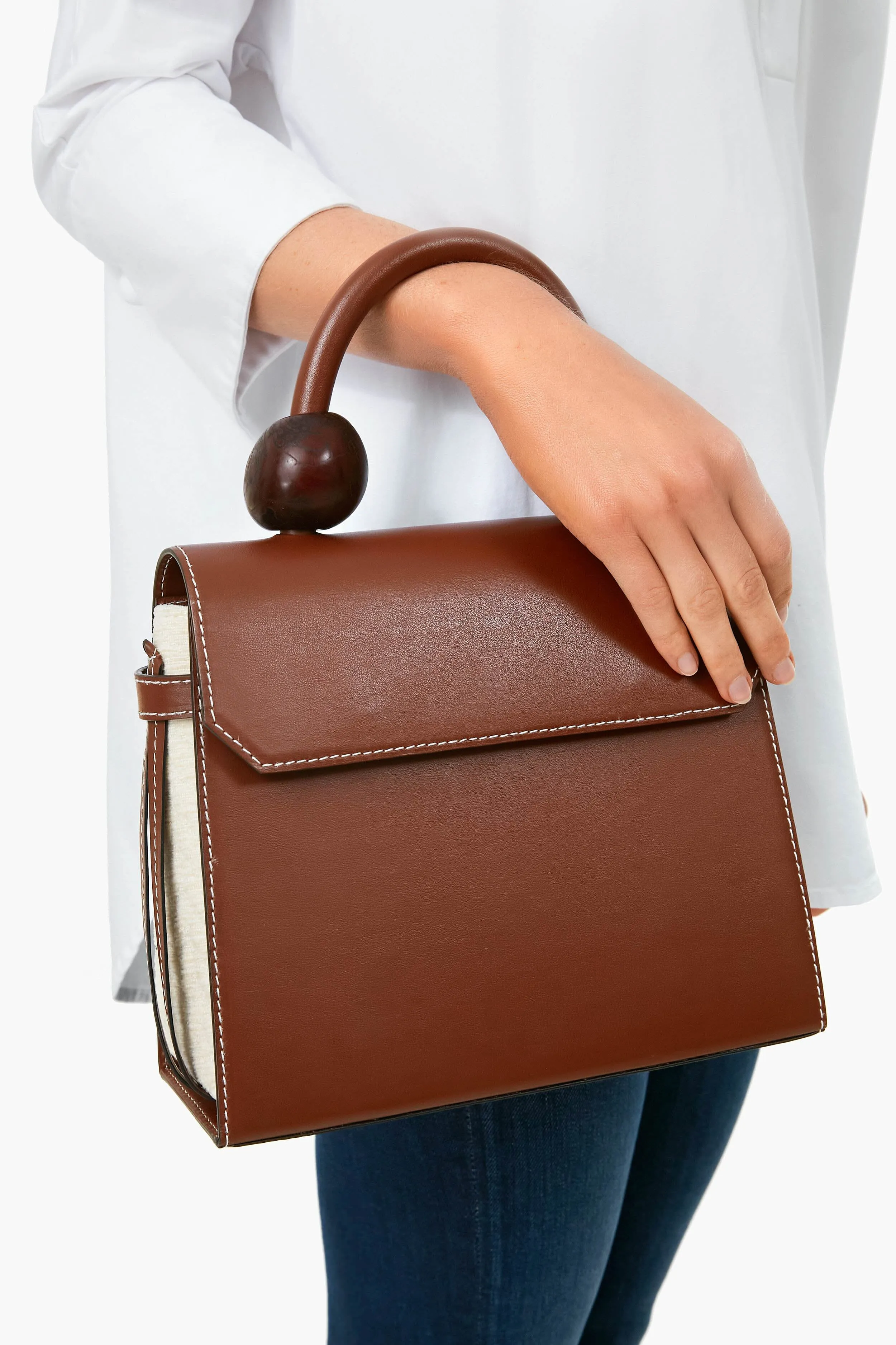 Cuoio Cari Napa Quilted Satchel