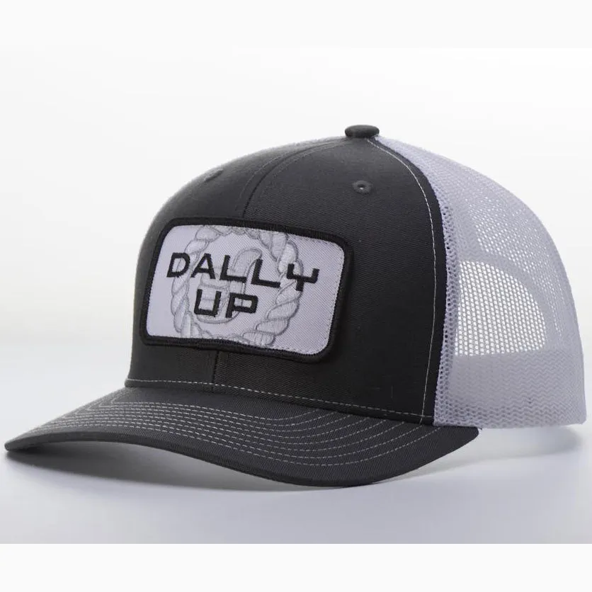 Dally Up Black Grey and White Logo Cap