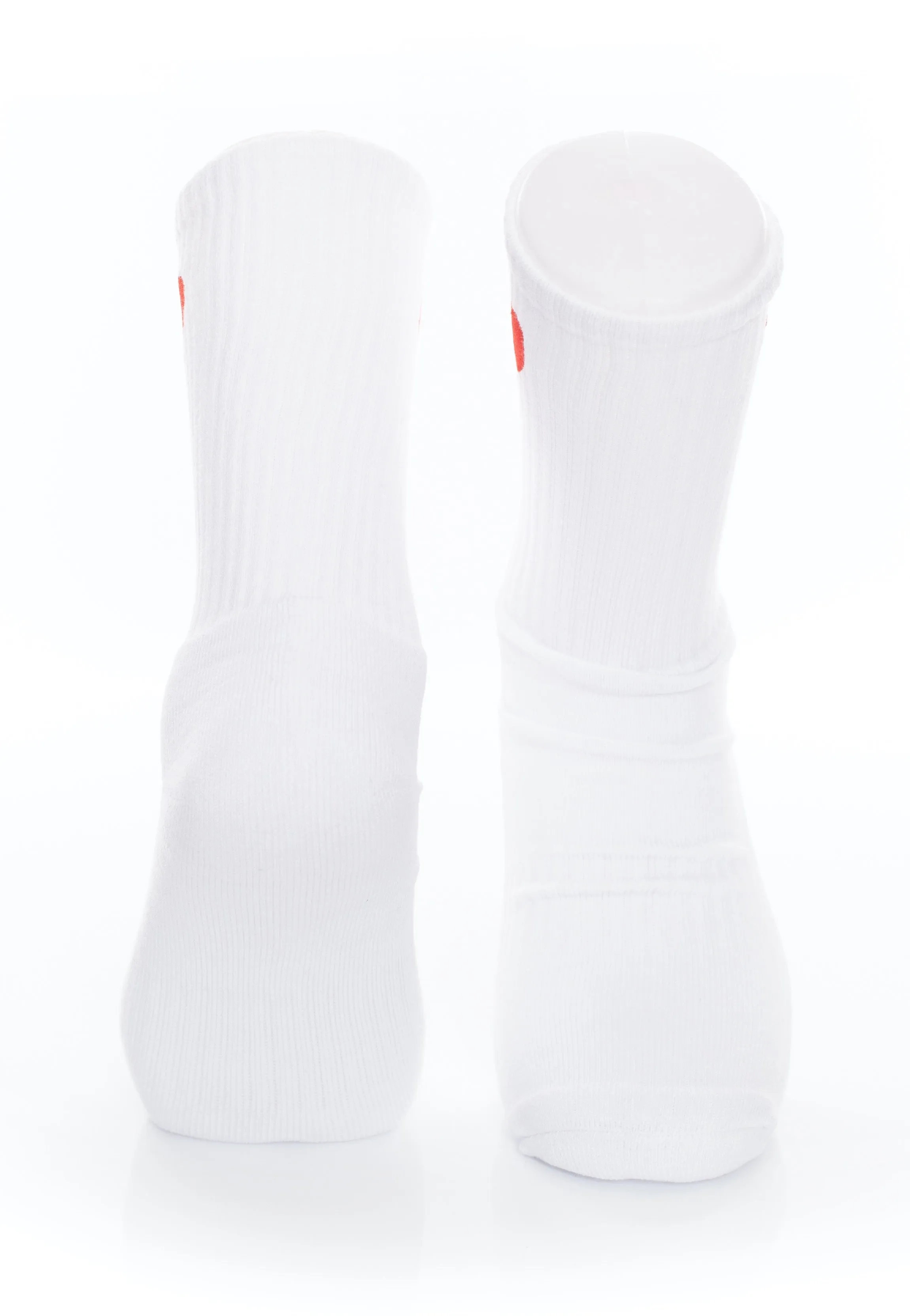Dancitee - Heart Embroidery White - Socks
