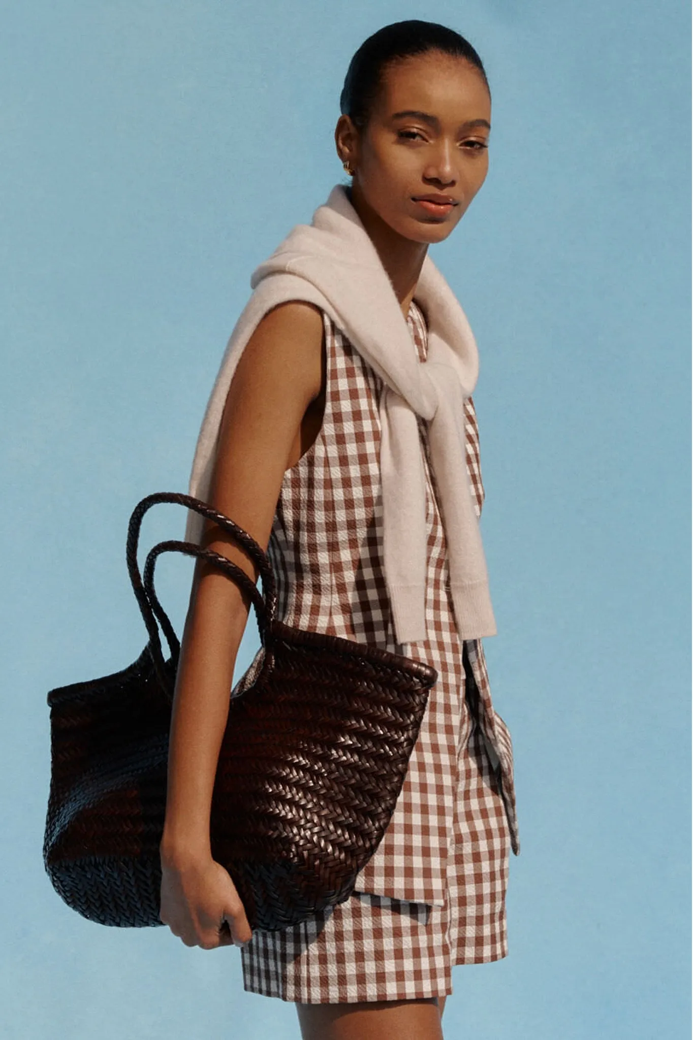 Dark Brown Big Nantucket Basket