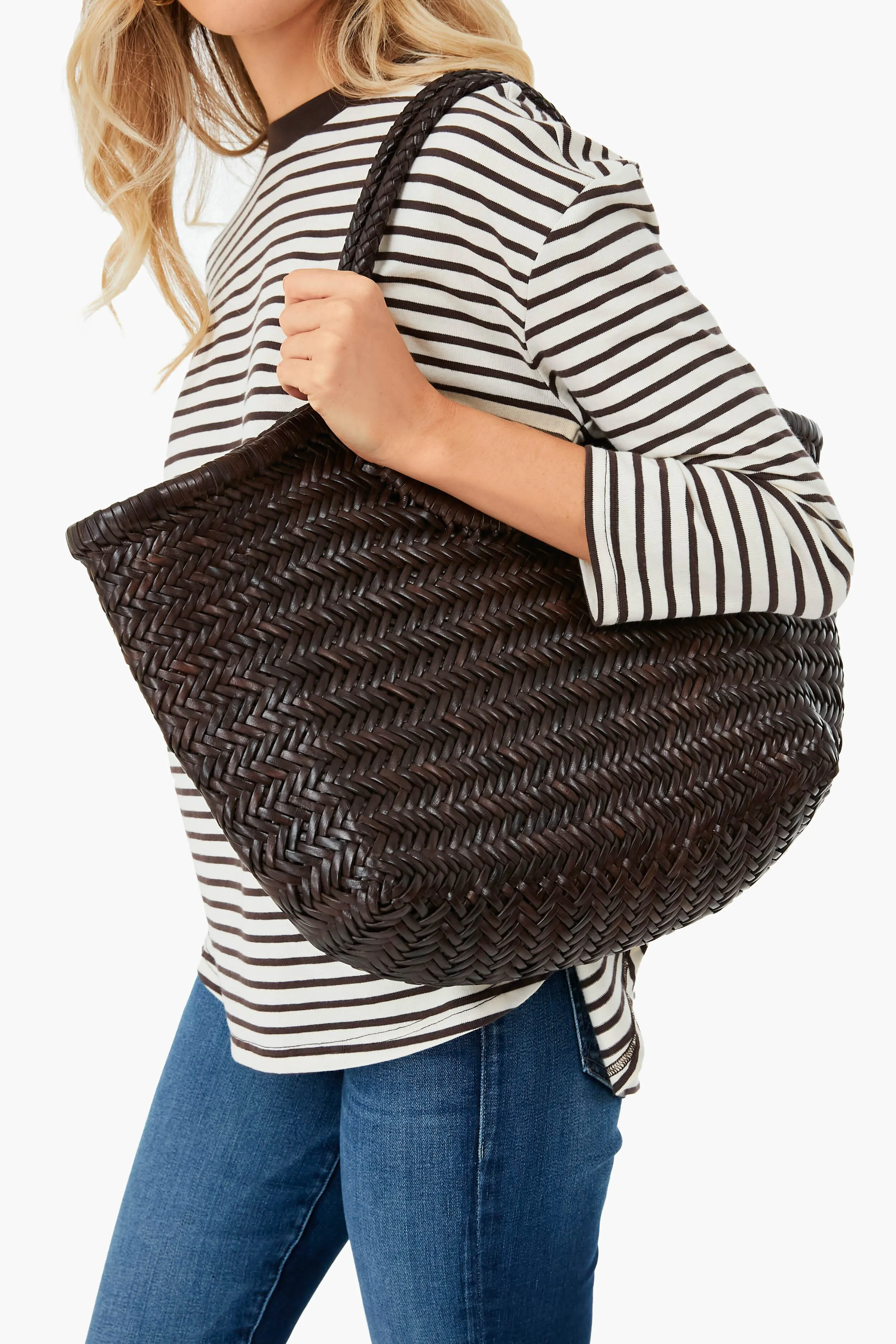 Dark Brown Big Nantucket Basket