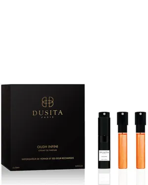 Dusita Oudh Infini Travel Spray Bottle 7.5ml   2 Refills