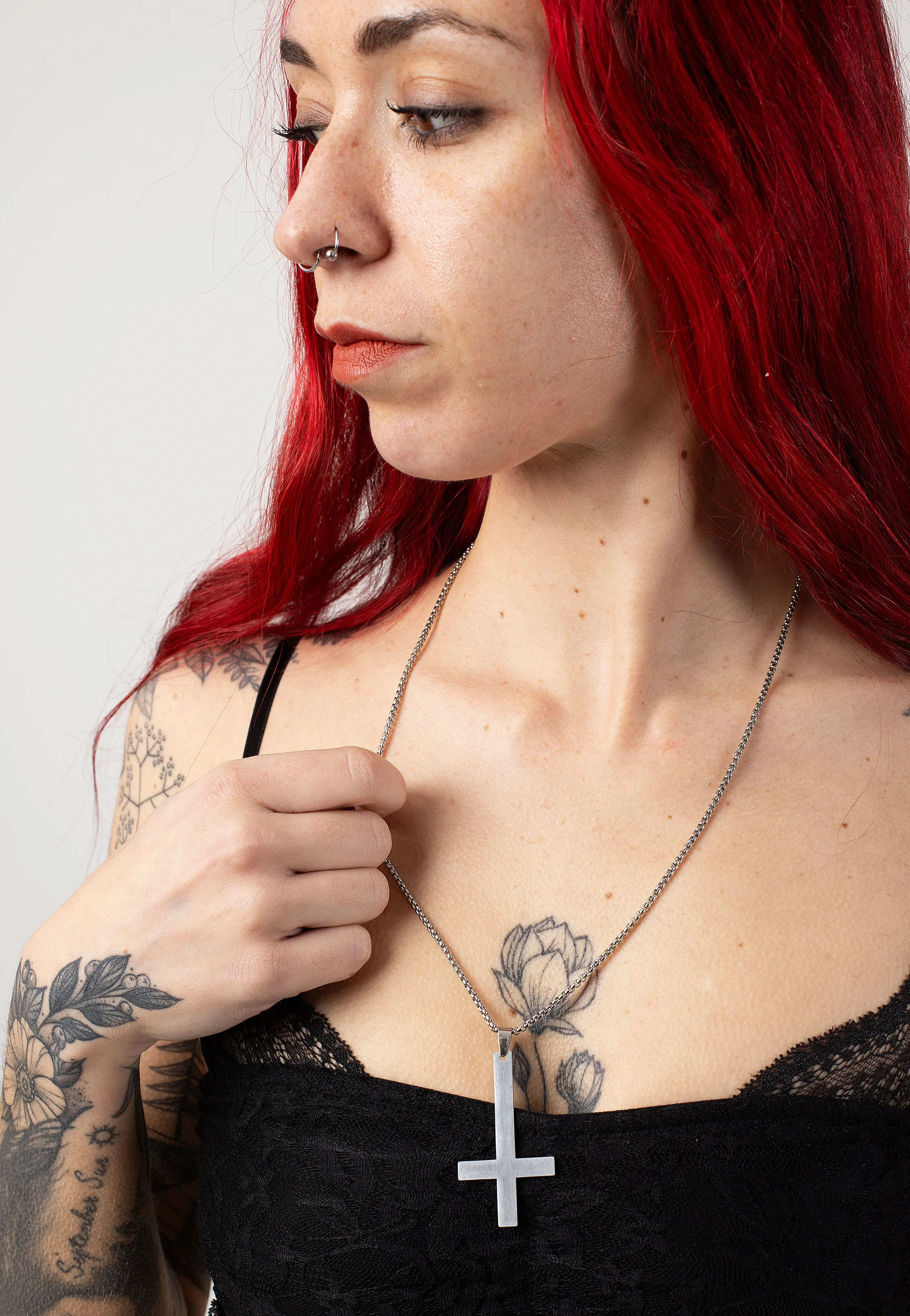 Easure - Inverted Cross - Necklace