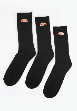 Ellesse - Tisbi Pack Of 3 Black - Socks