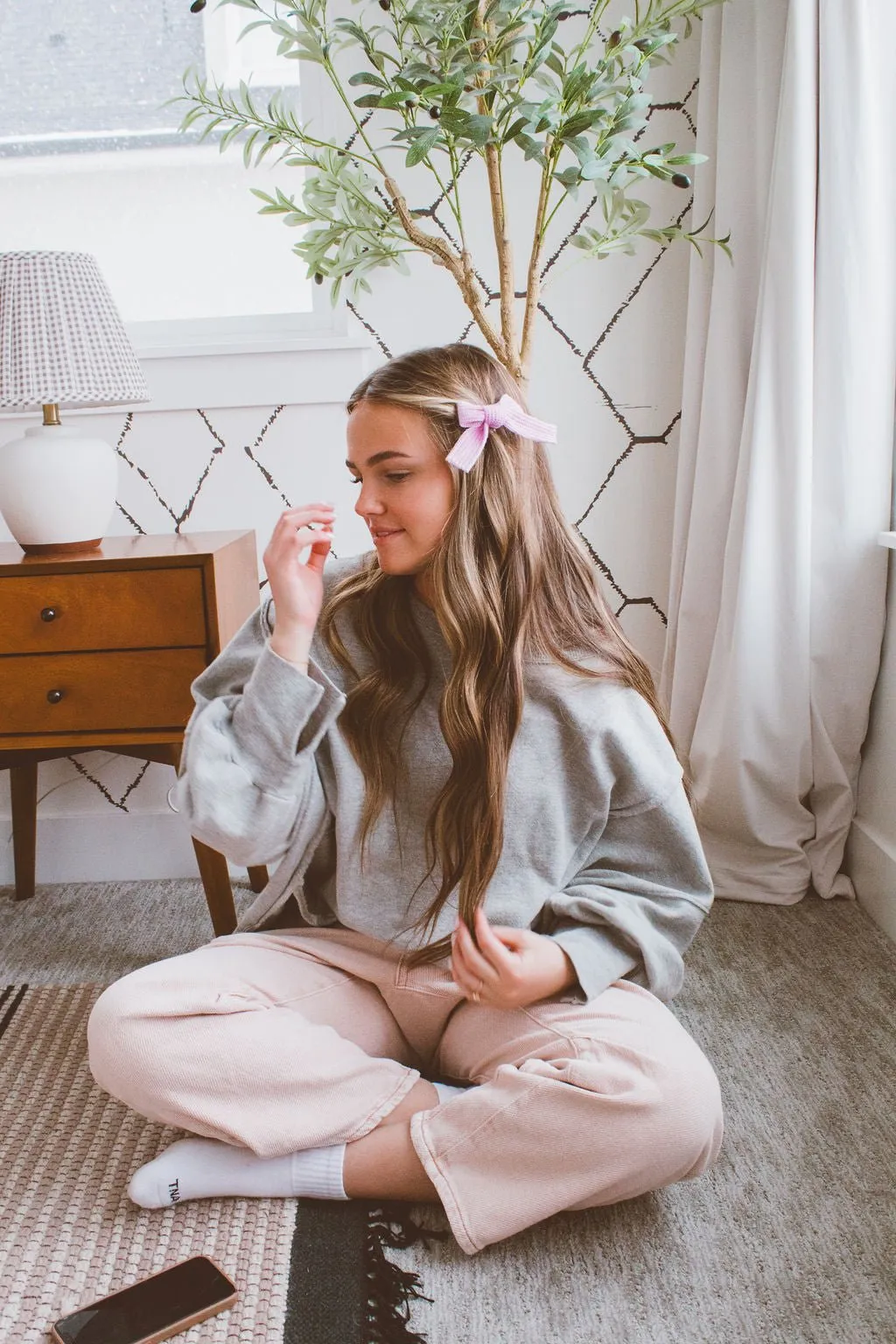 Ellie Knit Bow Clip Andi