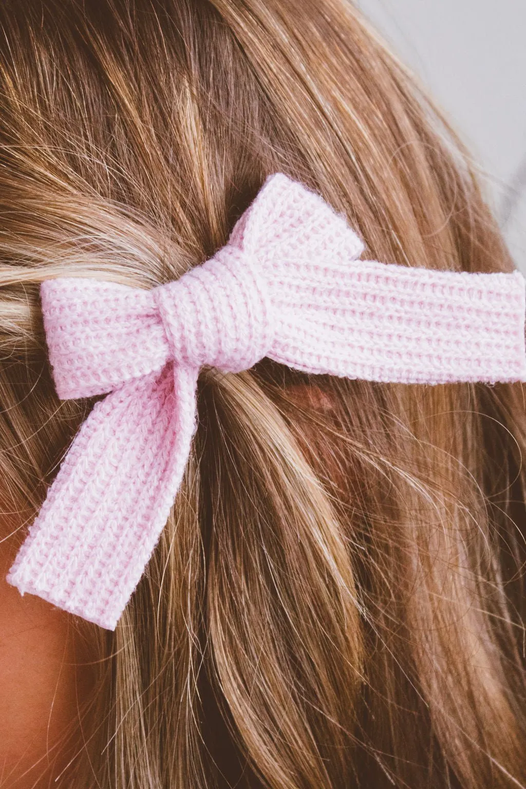 Ellie Knit Bow Clip Andi