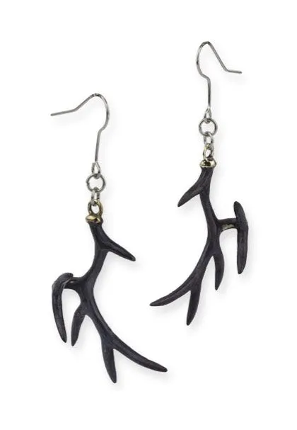 etNox - Deer Head Black/Silver - Earrings