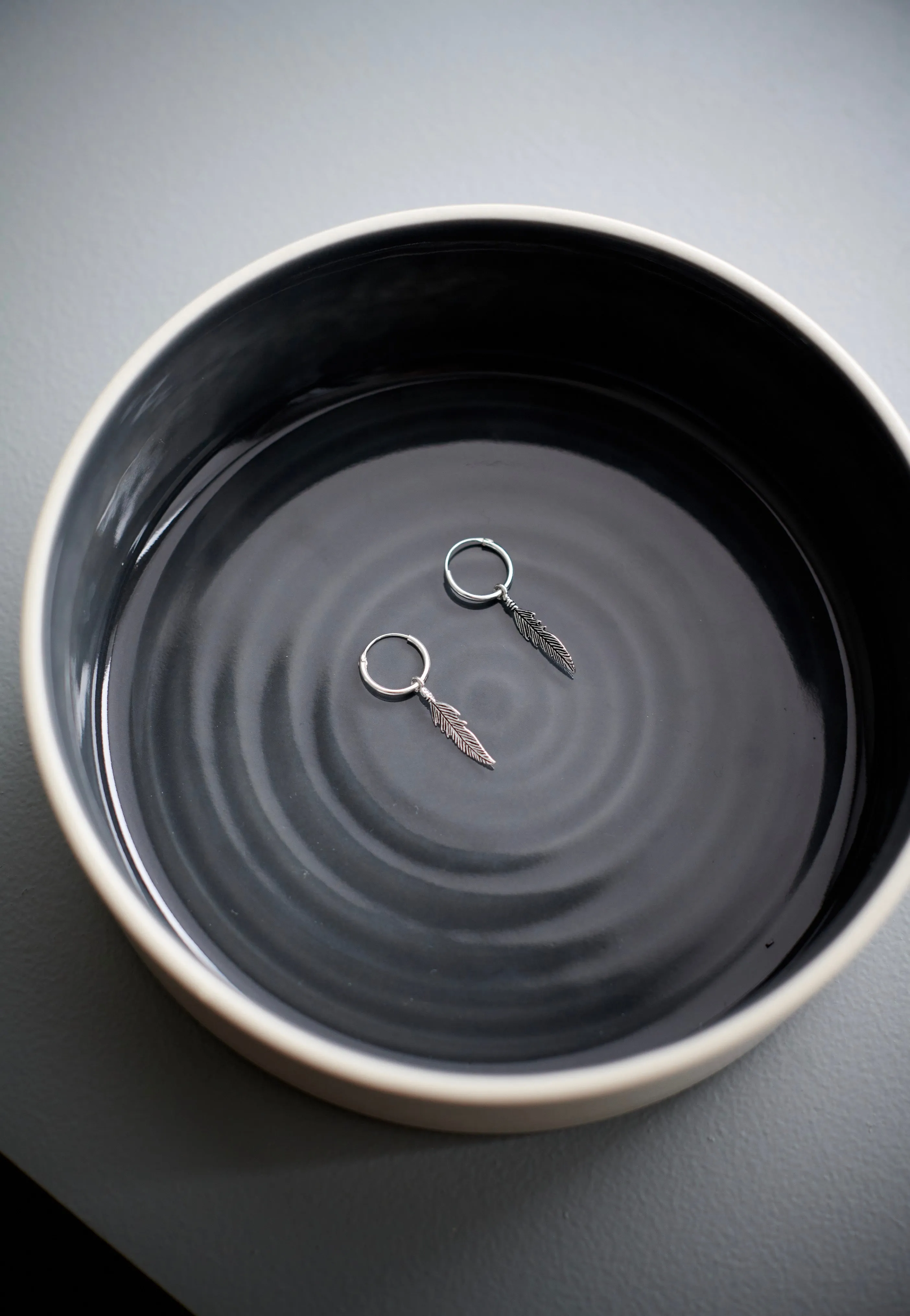 etNox - Große Feder Silver - Earrings