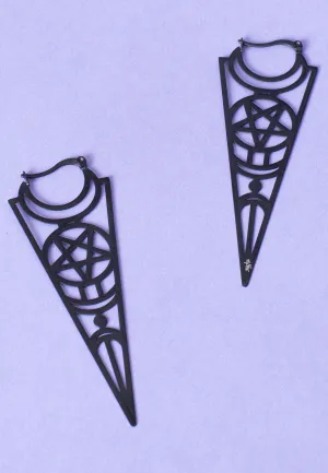 etNox - Ornaments Black Silver - Earrings