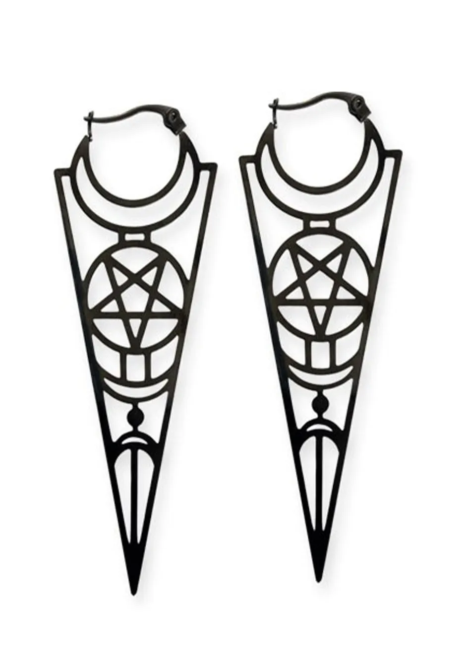 etNox - Ornaments Black Silver - Earrings