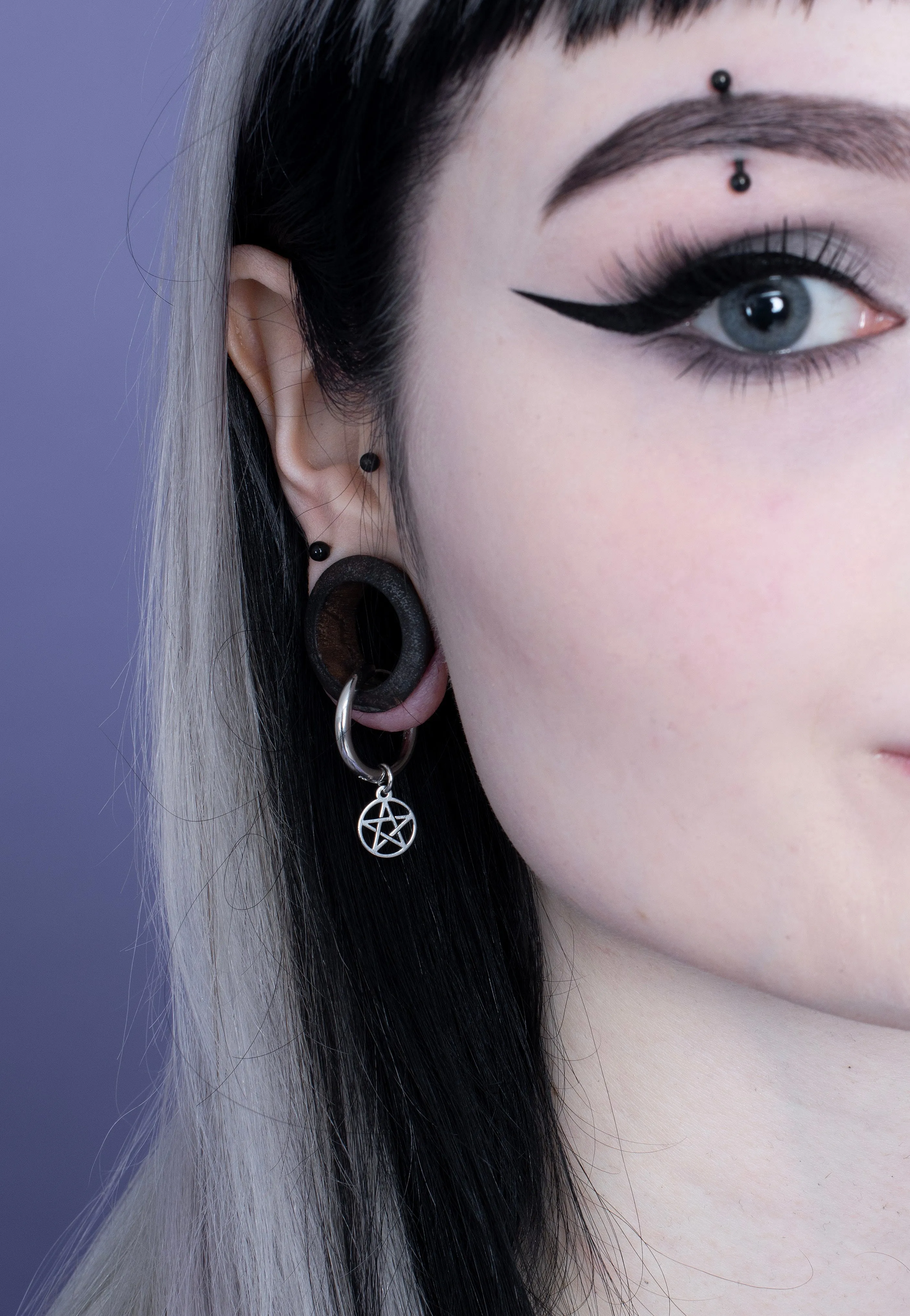 etNox - Pentagramm Silver - Earrings