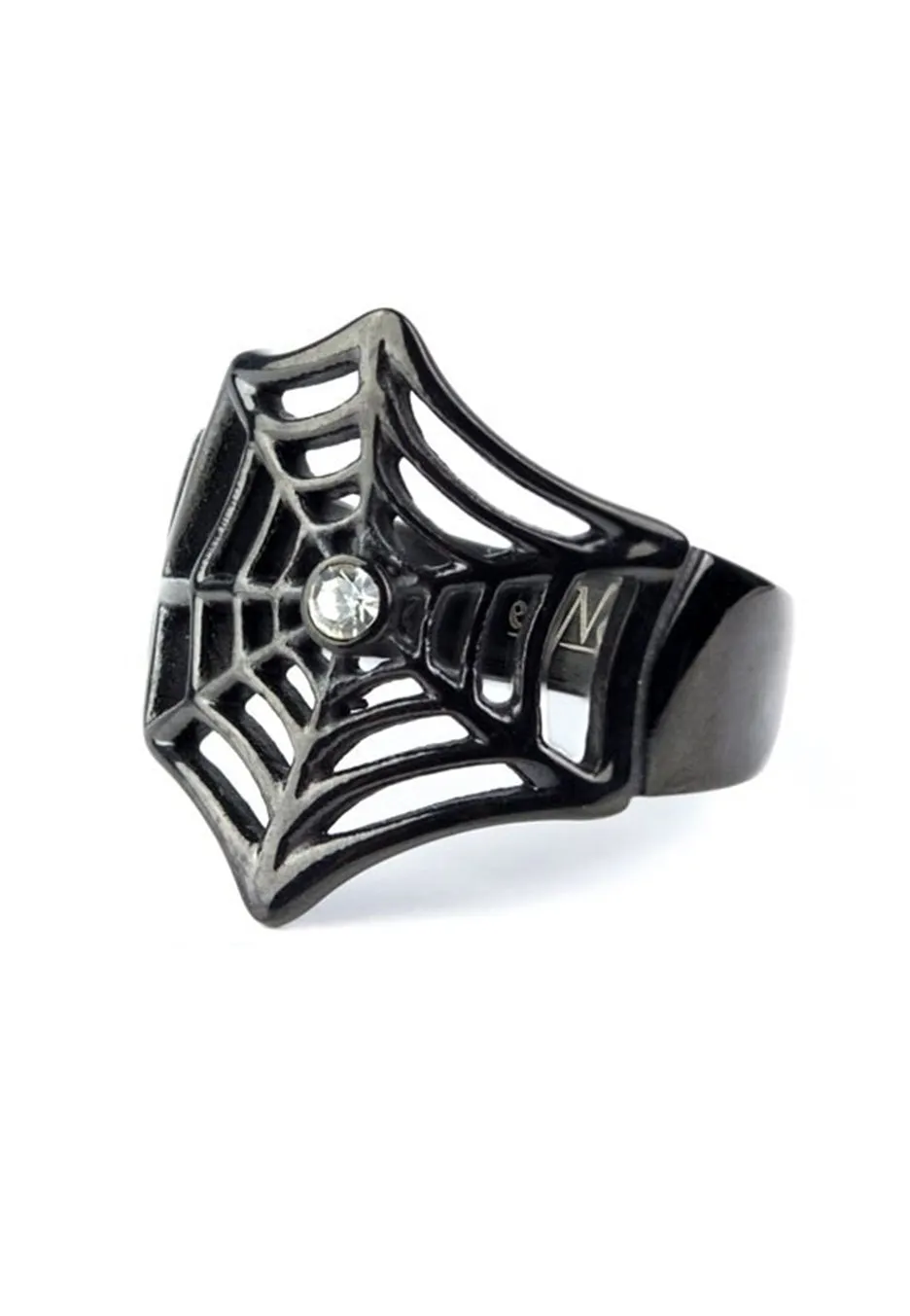 etNox - Spinnennetz Silver - Ring