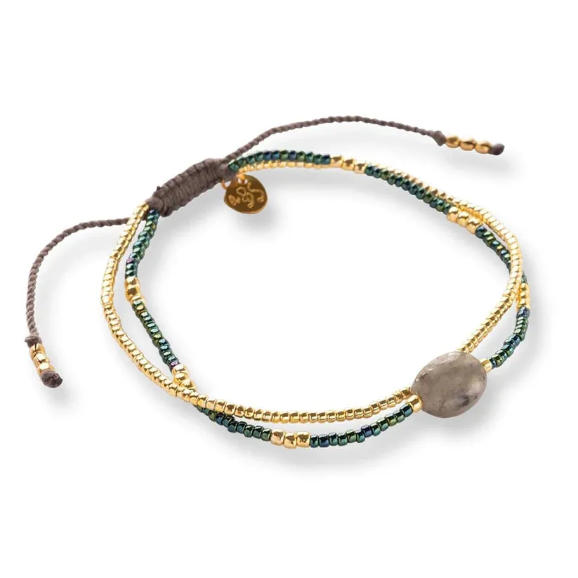 Feeling Labradorite Bracelet Gold Coloured