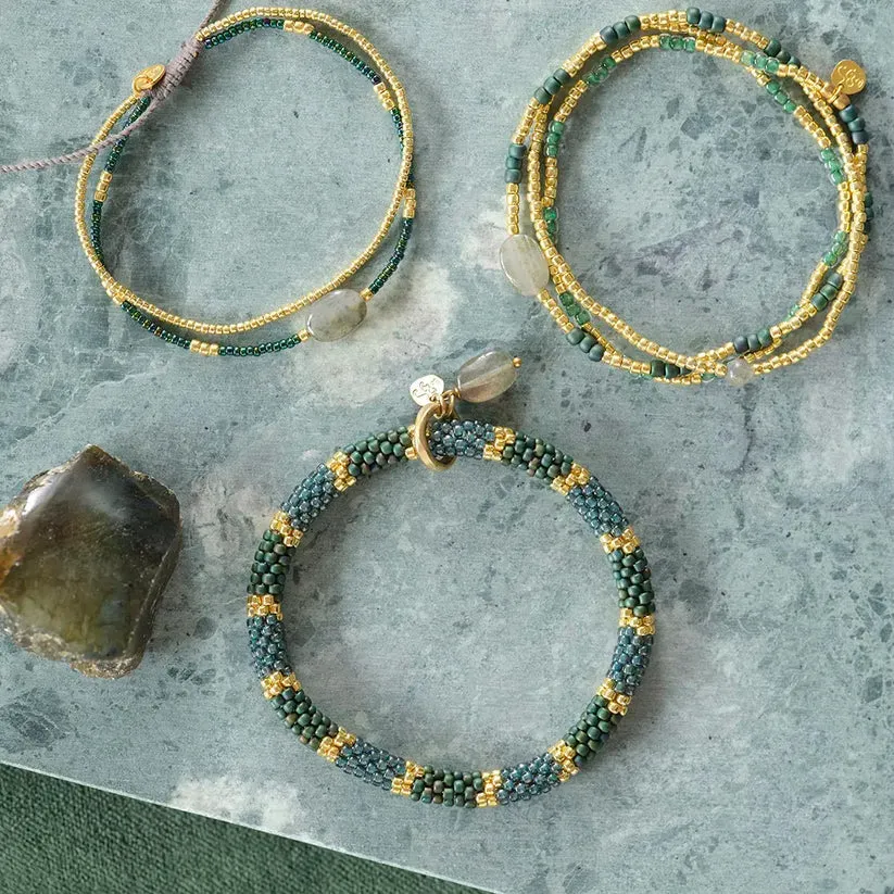 Feeling Labradorite Bracelet Gold Coloured