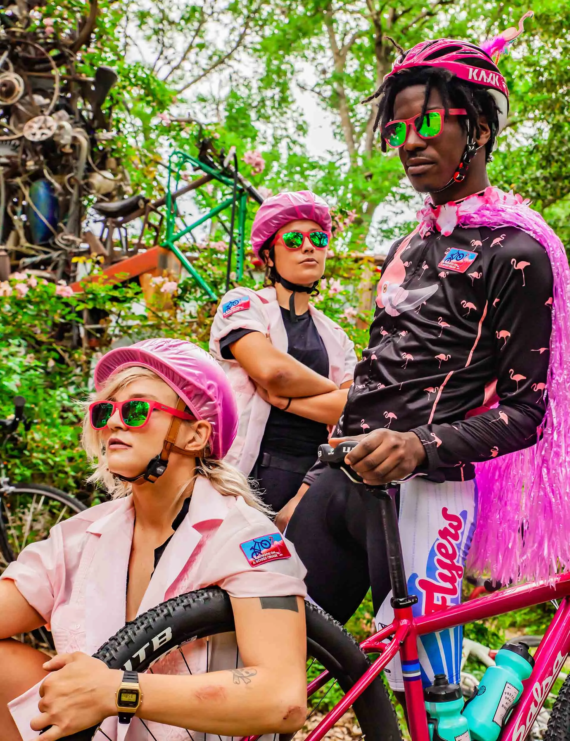 Flamingos On A Booze Cruise - Pink