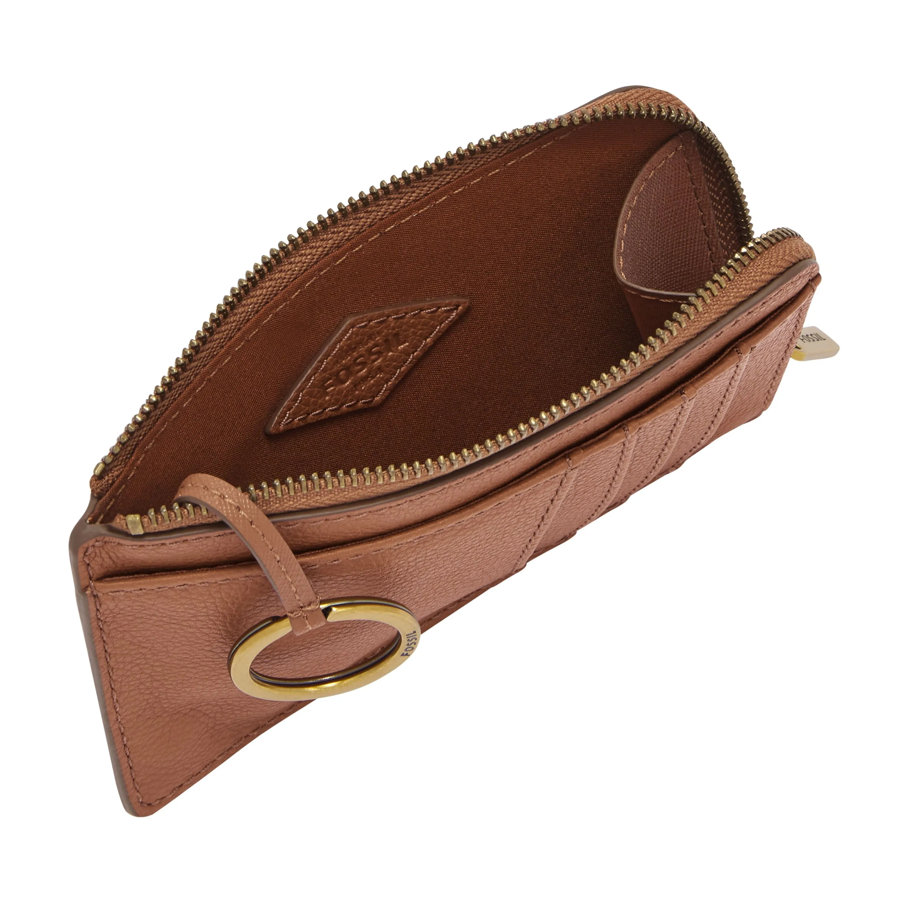 Fossil Women's Jori Leather Zip Card Case