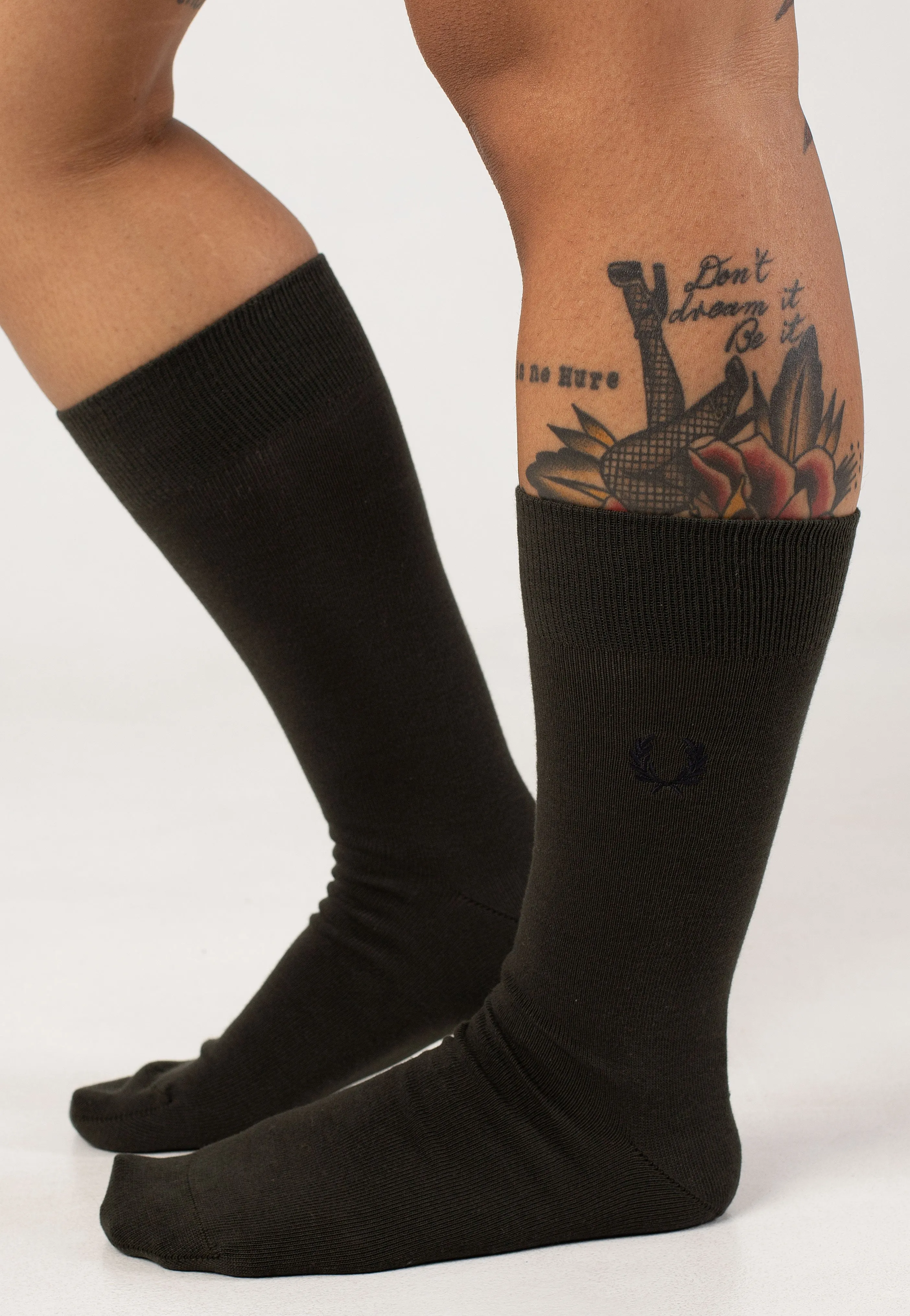 Fred Perry - Classic Laurel Wreath Field Green/ Navy - Socks