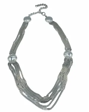 Gucci Late 1970s Silver Tone Chain Swag Belt